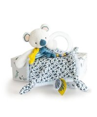 Doudou Coffret cadeau - koala Yoca avec hochet 22 cm