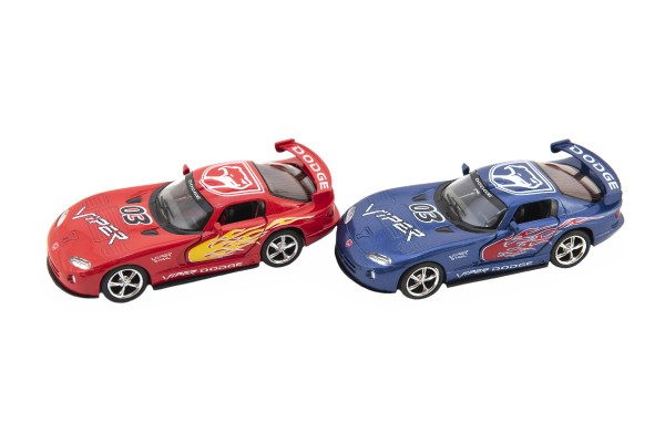 Auto Kinsmart Dodge Viper GTS-R 1:36 12,5cm kov/plast na zpětné natažení