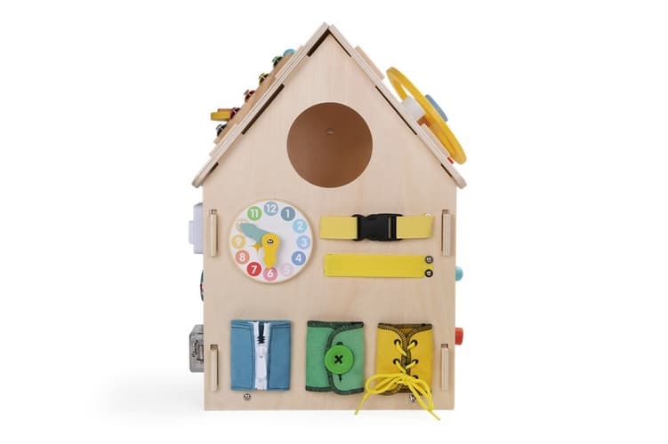 2Kids Toys Activity board Domeček přírodní