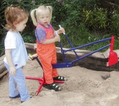 Petit pied en bois Jouets d'extérieur Digger