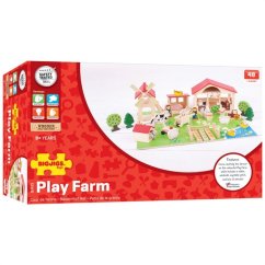 Bigjigs Toys Fermă mare din lemn