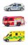 Maisto - CZ - Sada Záchranných vozidel, Česká republika - Policie, Sanitka, Hasičský vůz, 1:64