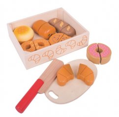 Bigjigs Toys Pâtisserie à couper en tranches dans une boîte