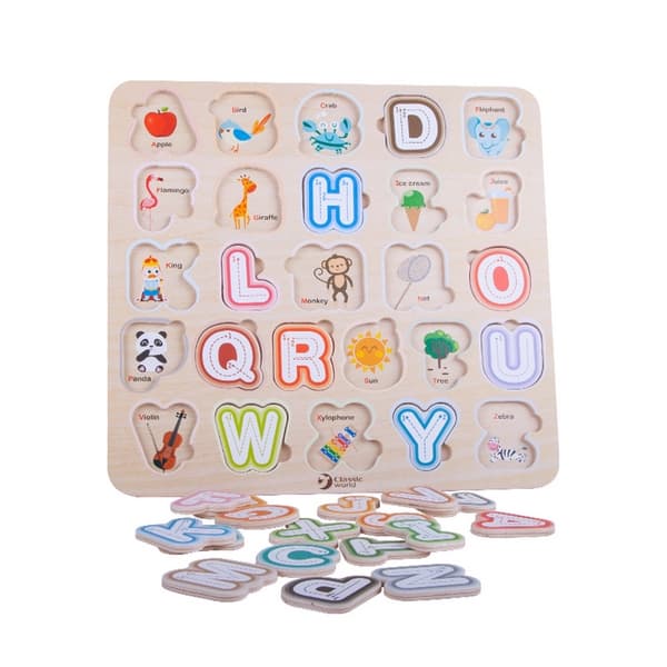 Classic World Vkládací puzzle abeceda
