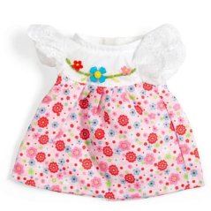 Bigjigs Toys Rózsaszín ruha csipkeujjakkal egy 28 cm-es babához