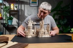 Ugears Puzzle mecanic 3D din lemn Castelul Hogwarts, Harry Potter