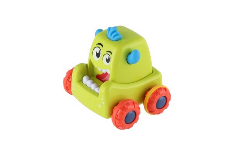 Auto mostro di plastica squishy a cavallo