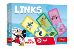 Hra Links puzzle Mickey Mouse and friends 14 párov vzdelávacia hra v krabici 21x14x4cm