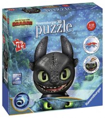 Puzzle-Ball Hogyan neveld a sárkányodat 3: Fogatlan 72 darab