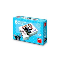Cubes cube Taupe bois 6pcs en boîte