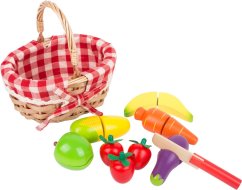 Petit panier à pied avec légumes