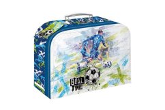 Papierowe etui/walizka szkolna Goal Time 35x23x10cm