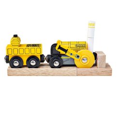 Bigjigs Rail Réplique de la locomotive historique Rocket + 2 rails