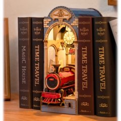 RoboTime Parada de libros en miniatura para la casa de la Estación Mágica