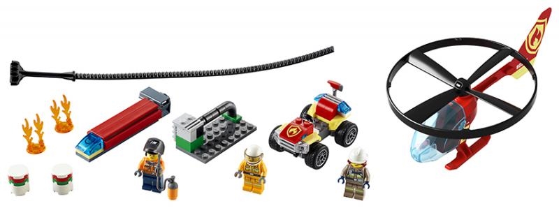 Lego City 60248- Elicopterul pompierului - intervenție