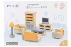 PolarB Dřevěný obývací pokoj