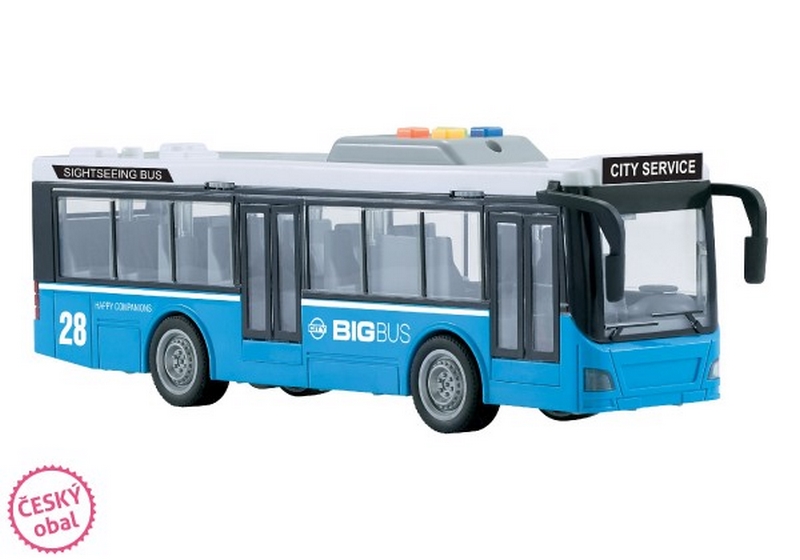Wiky Autobuz de transport urban din plastic de 29 cm cu lumină și sunet