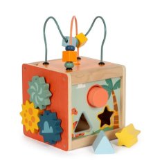 small foot Dřevěná motorická kostka Dino