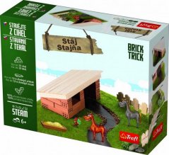 Construire avec des briques Kit d'écurie Brick Trick en boîte 28x21x7cm