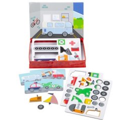 Jucării Bigjigs Toys Puzzle magnetic mecanic