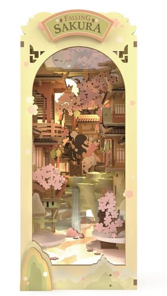 RoboTime 3D puzzle záložka "Falling Sakura" (drevená)