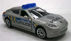 Majorette rendőrségi autó fém