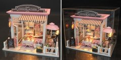 Doi copii Miniature House Fabrica de ciocolată