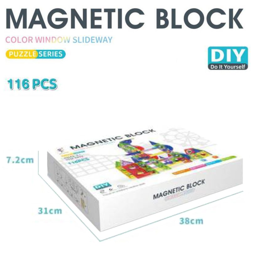Magnetická stavebnice Věž maxi 116 ks