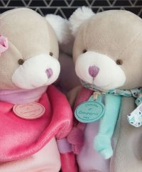 Doudou Plüss kiskutya rózsaszín 28 cm