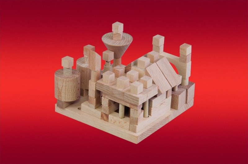 Jeux de construction Little Architect blocs de bois 120pcs