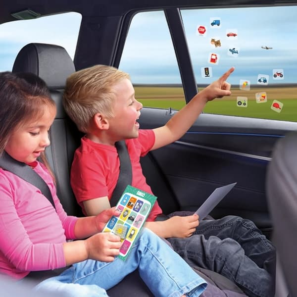 Cestovná hra - BINGO, lepenie obrázkov na okno auta