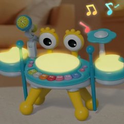 Bębny jazzowe ze światłem/muzyką