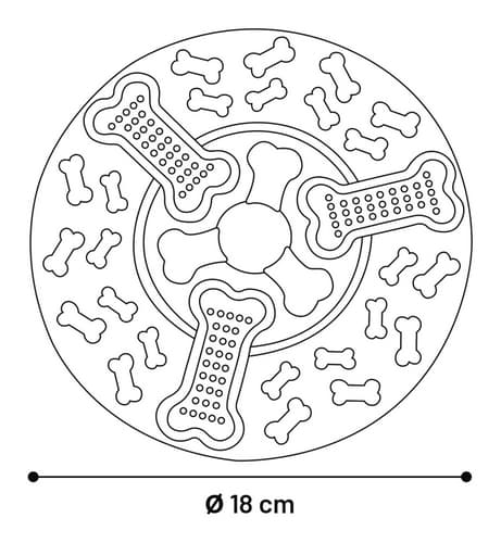 Flamingo Frisbee gumové průměr 18cm