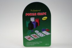 Zestaw do gry w pokera w pudełku