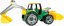 Lena 2080 Tractor cu găleată și excavator, galben și verde