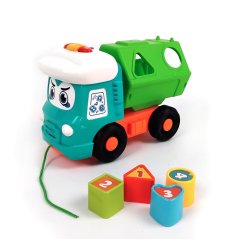 Ťahacie smetiarske auto so svetlom a zvukom