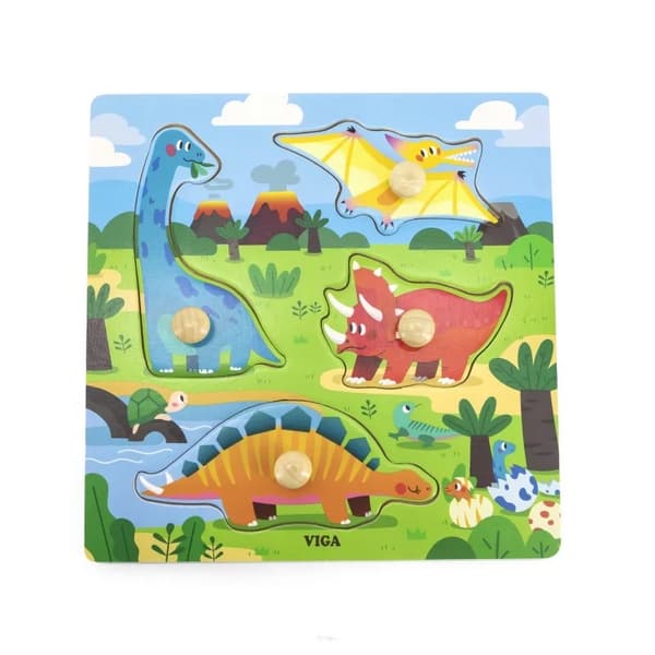 Puzzle en bois - dinosaures