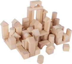 Cubos de madera natural de pie pequeño 100 unidades