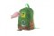 Mochila Pixie Crew Minecraft silicona 30x35cm con cubos de píxeles verde en bolsa