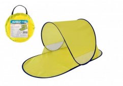 Cort de plajă cu filtru UV auto pliabil oval galben