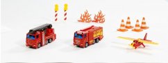 SIKU Super 6330 - conjunto de camiones de bomberos y accesorios
