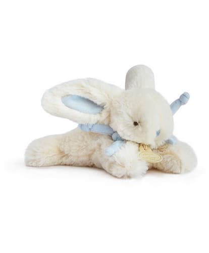 Doudou Set de regalo - Conejo de peluche azul 16 cm