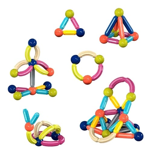Magnetická stavebnice 60 ks