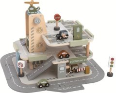 2Kids Toys Garaj din lemn cu cărare