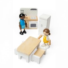 Bigjigs Toys Dřevěný nábytek do domečku pro panenky Kuchyň