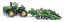 SIKU Farmer 1856 - Tracteur John Deere 9630 avec portes Amazone Centaur 1:87