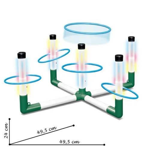 Bavytoy Házení kroužků s LED světlem