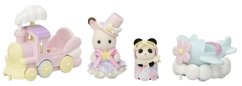 Sylvanian Families - Repülőgép, kisvonat és baba figurák vidámparkban