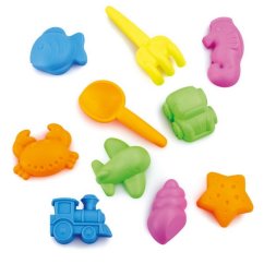 Jucării de nisip - set de jucării de nisip, 10 bucăți