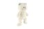Ours en peluche blanc de 40 cm fonctionnant sur piles avec son et lumière